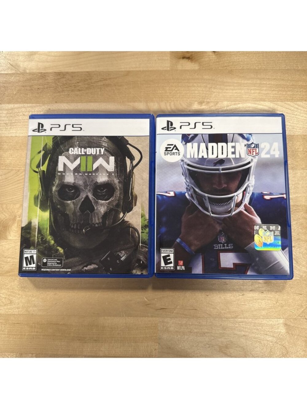 Call of Duty Modern Warfare II 2 & Madden NFL 24 PS5 PlayStation 5 Game Lot